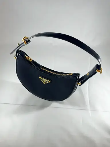 Prada Arqué  Re‑Nylon Crescent Shoulder Bag