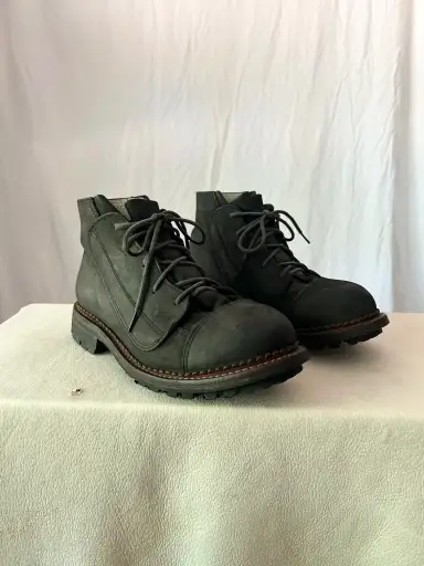 Miharayasuhiro Storm Welted Suede Ankle Derby Boots (9)