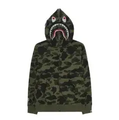 A BATHING APE カモフラージュ シャーク フーディー ジップアップ L お買い物バッグ 包装봉 含む