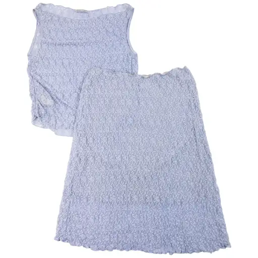 Vintage 2000s Emporio Armani Floral Lace Top & Skirt Set Womens Size L