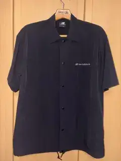 New Balance 半袖コーチジャケット ブラック Sサイズ