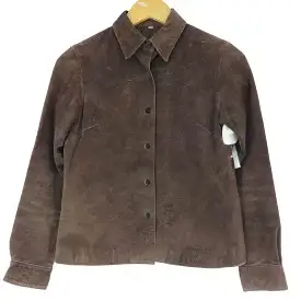 【中古】ユーズドフルギ USED古着 ピッグスエード レザーシャツ レディース JPN：M