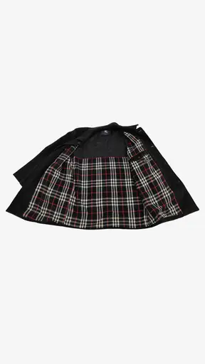 Burberry London Navy-Blue Coat Check Lining Size L