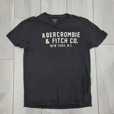 Abercrombie & Fitch New York Logo Graphic T-Shirt Charcoal Men’s L