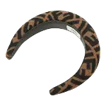 Brown Fabric Fendi Hair Accessory