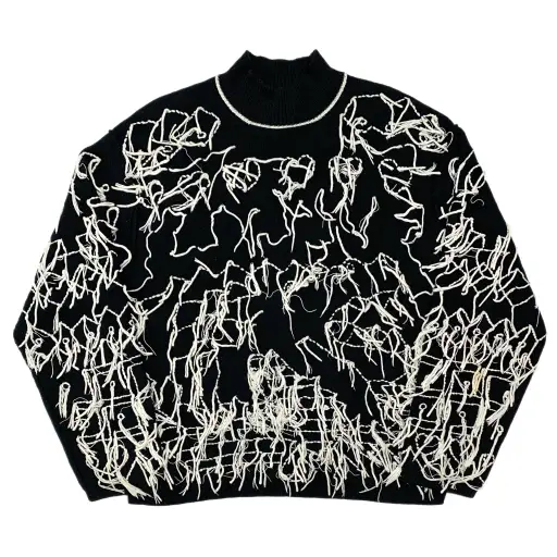 Hidden Crocodile Cotton Sweater