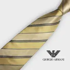◆良品◆Giorgio Armani ストライプ柄 高級ネクタイ mn251