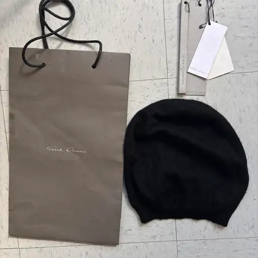 DO NOT BUY WITHOUT MESSAGING

NOT REAL PRICE - REAL PRICE $140

Rick Owens Cashmere beanie hat

100% cashmere

Originally honey brown

Acid Overdyed into Jet Black

Porterville F/W 2024

Really warm, great for cold weather
comes with OG bag and tags

#rickowens #archive #undercover #numbernine

ifsixwasnine 14th addiction kmrii Igb goa fuga midas lobeng hyde roen gdragon thesoloist undercover number nine n(n) julius 1vfudie gunda chen freebird shohei takamiya yasuyuki ishii yohji yamamoto junya watanabe issey miyake tokyo japan japanese ekam i6w9 vkei plastic tree maniac corp ryuk death note tsbu buffalo bobs alice auaa led rechwe hysteric glamour hedi slimane dior slp nana cop if six was nine the odd company tornado mart scab