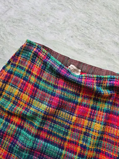Missoni Plaid Knit Miniskirt