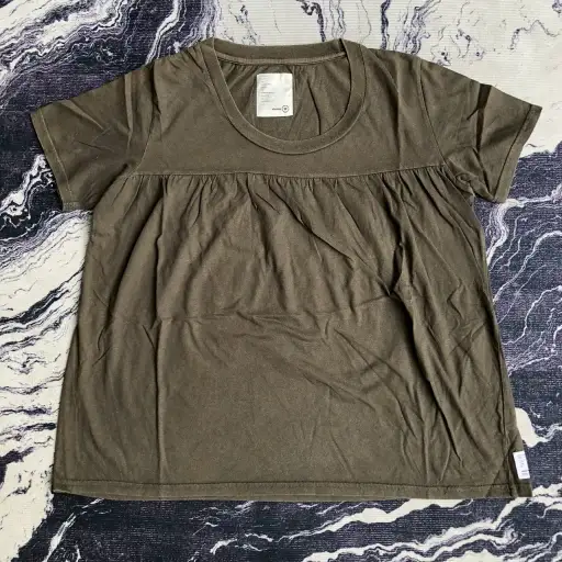 Visvim W Cotton Smock Tee Olive Japan Made