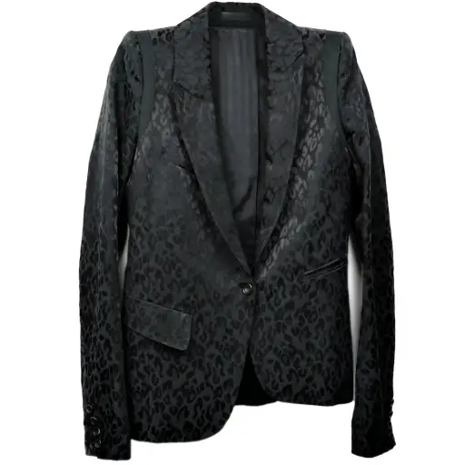 If Six was Nine Asymmetrical Leopard Print Blazer