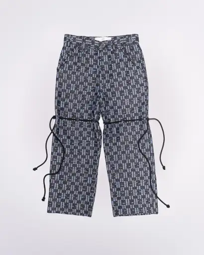 Song For The Mute 21.1 Naïve checkerboard knit cropped pant