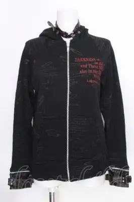 h.ANARCHY / フードZIPパーカー  黒 S-26-10-08-025-HN-TO-HR-ZS
