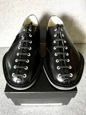 Authentic Unused CHRISTOPHER NEMETH Black Leather Shoes Japan 9M 27 Unisex CDG