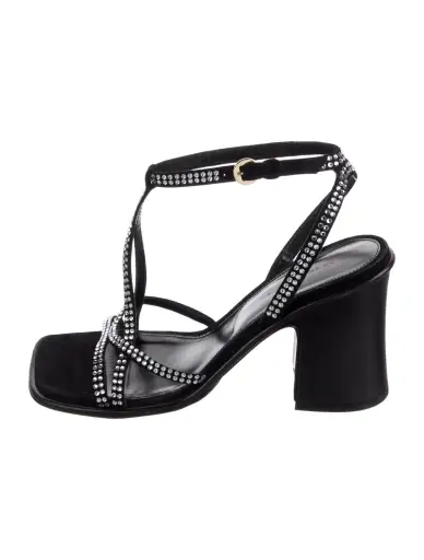 Suede T-Strap Sandals