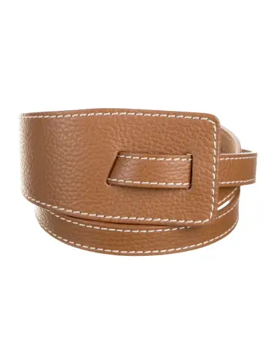 Wide Leather Waist Belt