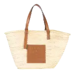 Beige Leather Loewe Shopper