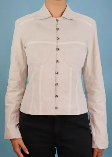 Dior Spring 2001 Corset Style Linen Jacket