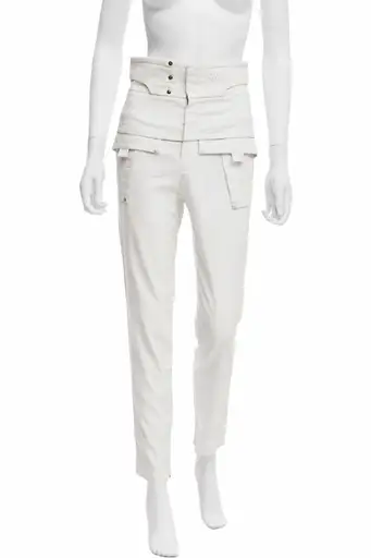 S/S 2010 White Tactical High Wasted Pants