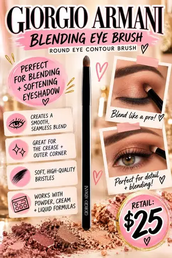Giorgio Armani blending eye brush ￼