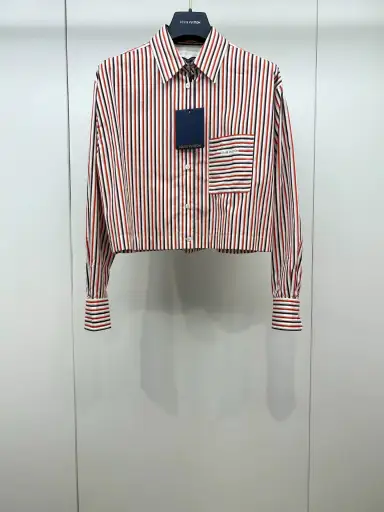 LV26 New Letter Stripe Short Shirt Size 32