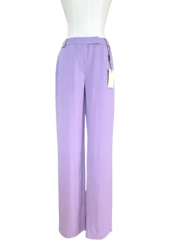 Emporio Armani  Vintage Lavender Wide Leg Trousers | Italian Tailored Pants