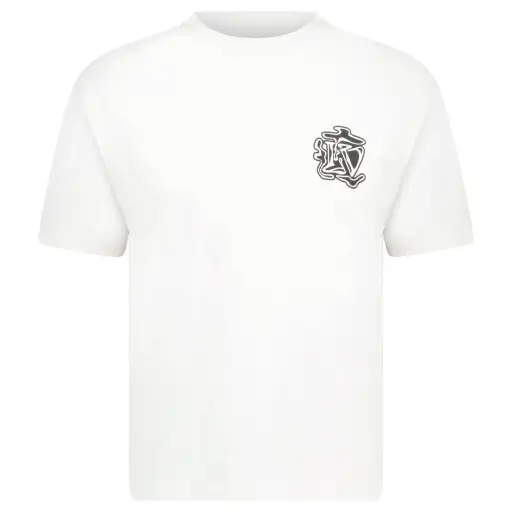 LOUIS VUITTON GRAFFITI LOGO T SHIRT WHITE - LARGE (Fits Medium) | PRE OWNED