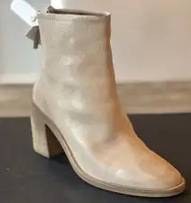 Marsell Zip Tapiro Beige Bootie Boot Size 36 , US 6 NEW WITH BOX