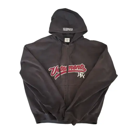 Vetements SS18 Bro Zip Up Hoodie