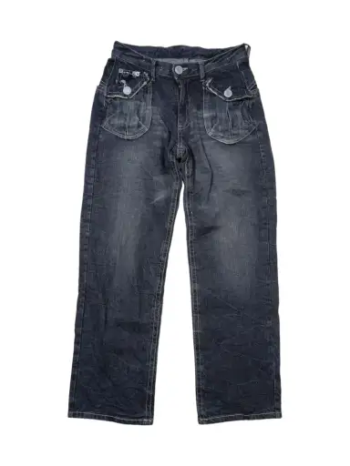 Japanese Brand Skulls Black Denim Jeans Undercover Style