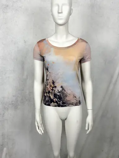 Roberto Cavalli S/S1999 Coral Reef Renaissance T Shirt Top
