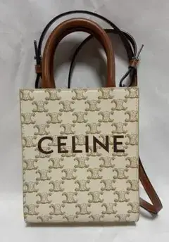CELINE ミニバーティカルカバトリオンフ ショルダーバッグ
