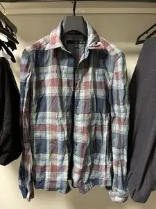 シュリセル(SCHLUSSEL)フックシャツ チェック柄 長袖シャツ　 junhashimoto(ジュンハシモト)やwjkフックシャツのカテゴリー群