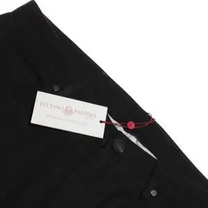 Luciano Barbera NWT 5 Pocket Jean Cut パンツ Size 54 (38 US) 黒 Cotton / Cash 海外 即決