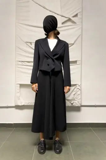 tricot Comme des Garçons A/W 1995 wide hole skirt-pants