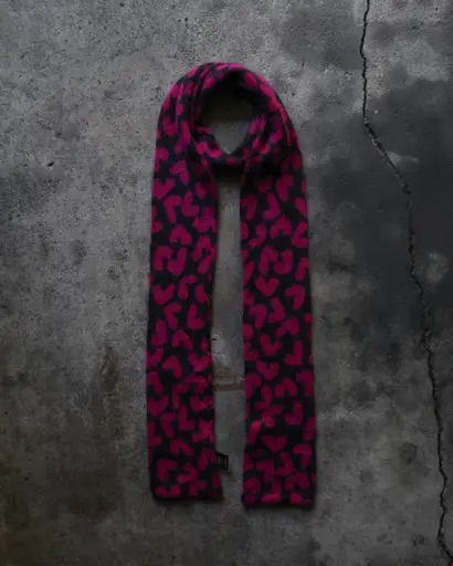 Saint Laurent Paris AW14 Heart Scarf