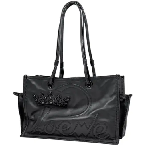 Loewe Black Leather Tote Bag (Pre-Owned)