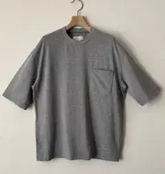 【美品】PINE 日本製グレー 半袖Tシャツ ポケット付