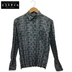 ISSEY MIYAKE FETE　イッセイミヤケフェット　IF72FJ255 グレー 総柄 プリーツシャツ　3
