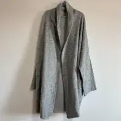 bajra バジュラ ロングカーディガン ウール混 グレー