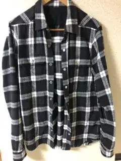 rickowens チェックシャツ ネルシャツ 48