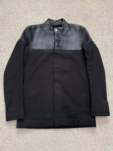 FW12 Rick Owens Runway Lamb Leather Moleskin Worker Jacket
