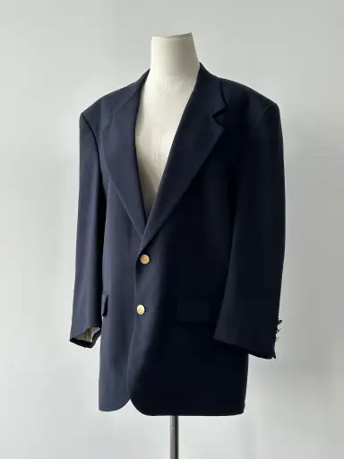 Christian Dior 1990s Bespoke Button Single Breasted Blazer - L-XL