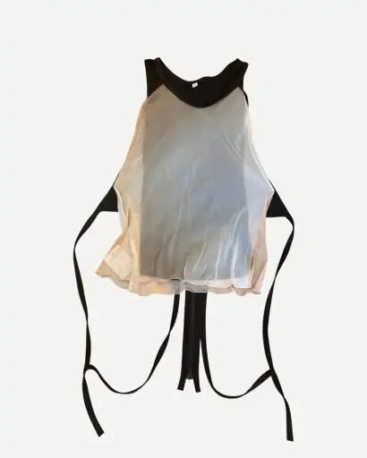 Helmut Lang SS03 Silk-Chiffon Bondage Top Dress