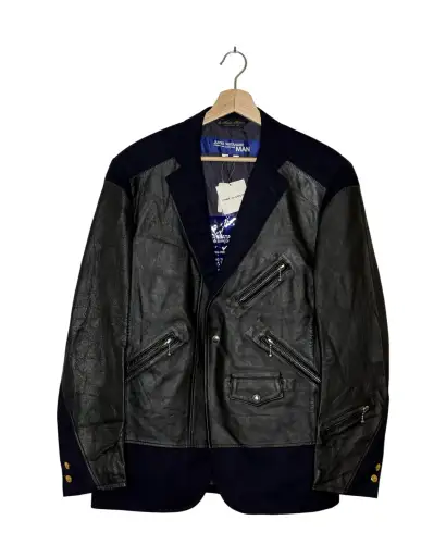 Junya Watanabe MAN x Brooks Brothers 2020AW Runway Leather Biker Blazer