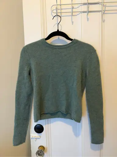 Lisa Yang 100% Cashmere Crewneck Sweater in Jade Green Size 0 (XS)