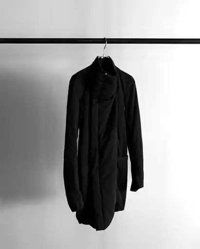 FW2014 Rick Owens Diagonal Zip Puffer Coat