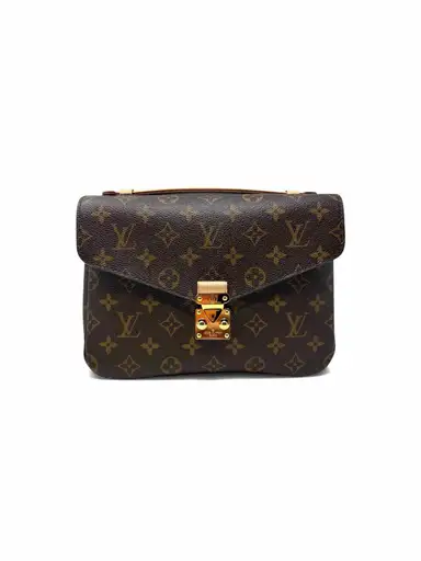 Louis Vuitton WBD!"Pochette Metis" Gold-Hardware, Coated Brown Monogram  Handbag