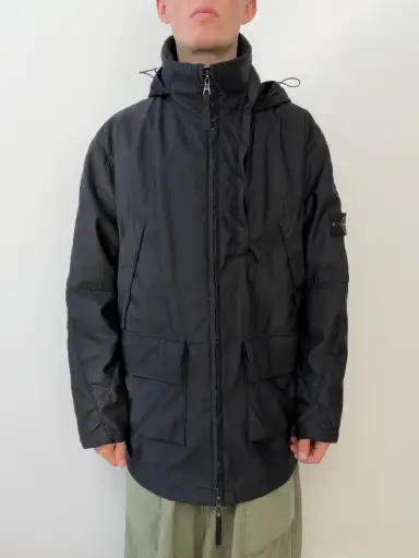 Stone Island AW00 Nylam Dutch Rope Liner Asymmetrical Overcoat