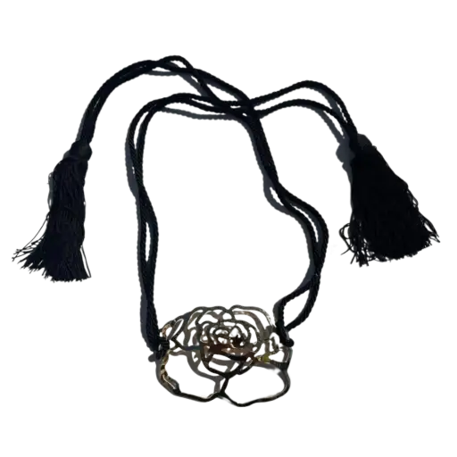 Valentino Fall Winter 2002 Braided Gold Flower Belt